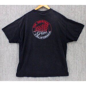 NHS X Santa Cruz Shirt Mens XL Black Short Sleeve Graphic Logo Crewneck XL Rare